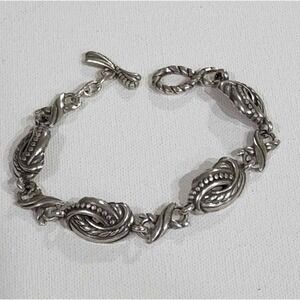 Brighton Love Knot Toggle Bracelet Twisted‎ Rope Design Jewelry